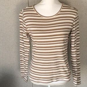 Columbia striped long sleeved tee shirt size medium